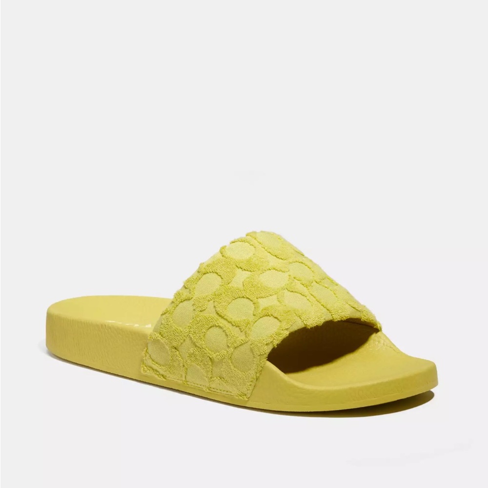 NWB Coach Slide In Signature Terry Cloth